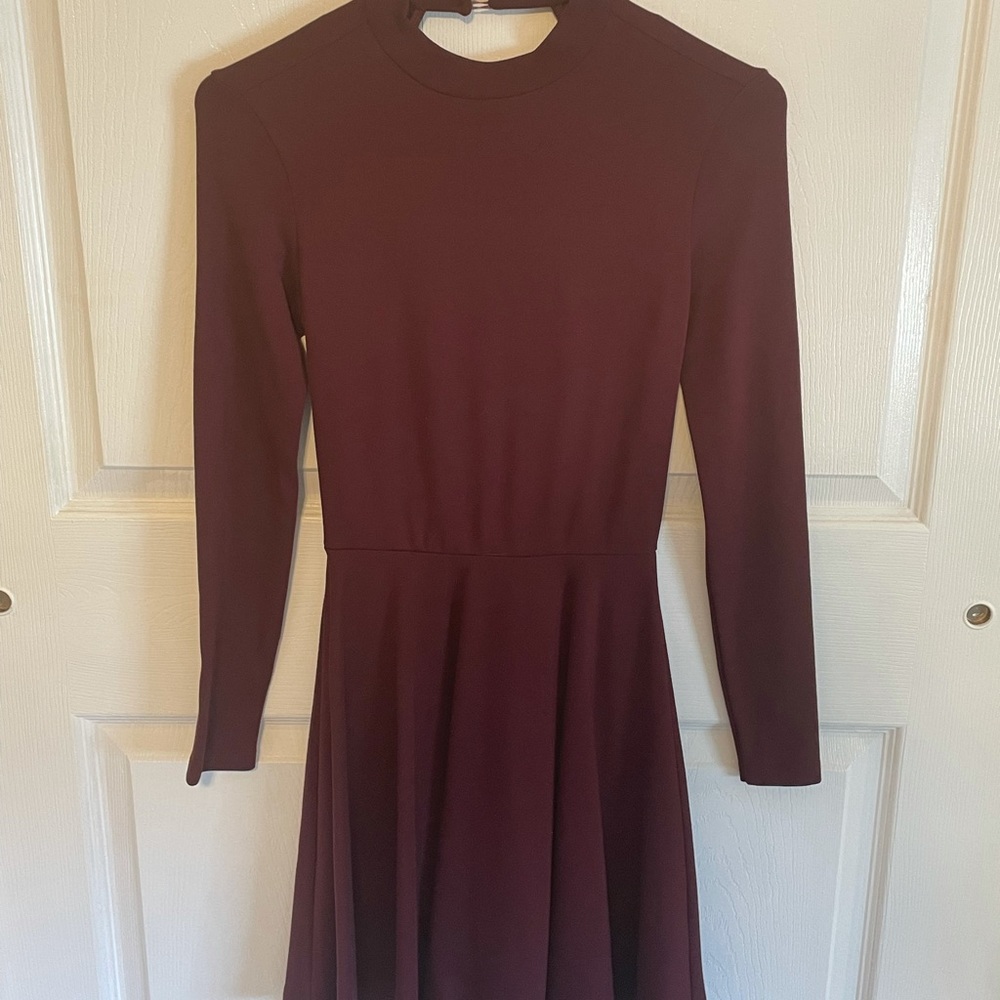 Burgundy dress